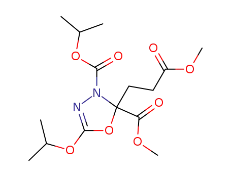 3-isopropyl 2-methyl 5-isopropoxy-2-(3-methoxy-3-oxopropyl)-1,3,4-oxadiazole-2,3(2H)-dicarboxylate