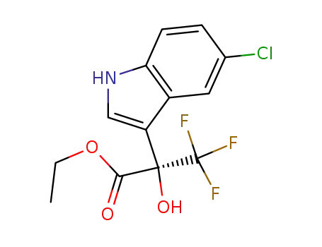 (R)-3,3,3-trifluoro-2-hydroxy-2-(5-chloroindol-3-yl)propionic acid ethyl ester