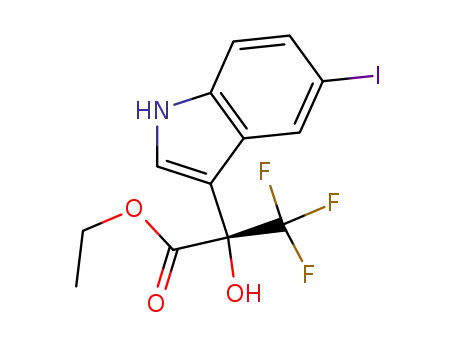 (S)-3,3,3-trifluoro-2-hydroxy-2-(5-iodoindol-3-yl)propionic acid ethyl ester