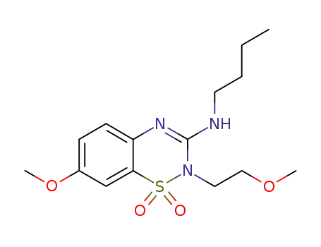 2-N-(2-methoxyethyl)-3-n-butylamino-7-methoxy-2H-1,2,4-benzothiadiazine 1,1-dioxide