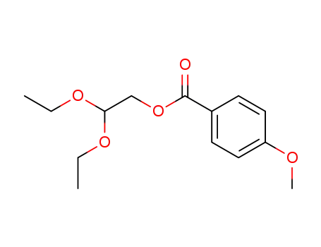 Molecular Structure of 547752-15-8 (Benzoic acid, 4-methoxy-, 2,2-diethoxyethyl ester)