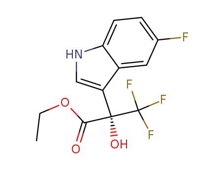 3,3,3-trifluoro-2-hydroxy-2-(5-fluoro-1H-indol-3-yl)-propionic acid ethyl ester