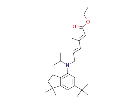 (2E,4E)-6-[(6-tert-Butyl-1,1-dimethyl-indan-4-yl)-isopropyl-amino]-3-methyl-hexa-2,4-dienoic acid ethyl ester
