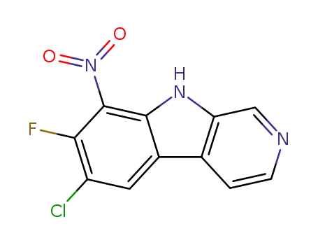 6-chloro-7-fluoro-8-nitro-9H-β-carboline