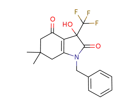 1-benzyl-3-hydroxy-6,6-dimethyl-3-trifluoromethyl-4,5,6,7-tetrahydro-1H-indole-2,4-dione