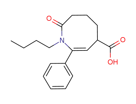 1-butyl-8-oxo-2-phenyl-1,4,5,6,7,8-hexahydroazocine-4-carboxylic acid