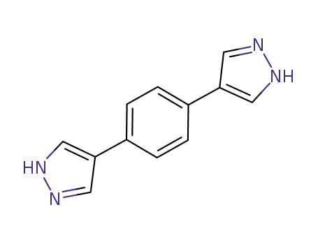 Molecular Structure of 1036248-62-0 (1,4-Di(1H-pyrazol-4-yl)benzene)