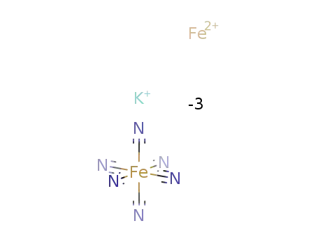 potassium iron (II) hexacyanoferrate(III)