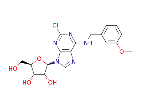 2-chloro-6-(3-methoxybenzylamino)purine riboside