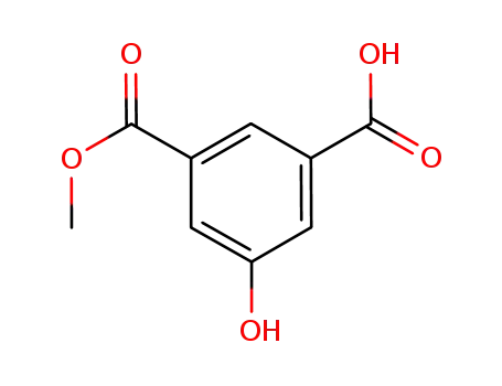 Molecular Structure of 167630-15-1 (5-hydroxy-isopththalic acid monomethyl ester)
