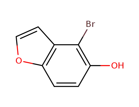 Molecular Structure of 40432-23-3 (5-Benzofuranol, 4-bromo-)