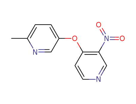 Molecular Structure of 919118-80-2 (Pyridine, 2-methyl-5-[(3-nitro-4-pyridinyl)oxy]-)