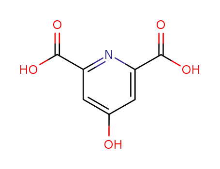 Molecular Structure of 499-51-4 (4-Hydroxypyridine-2,6-dicarboxylic acid)