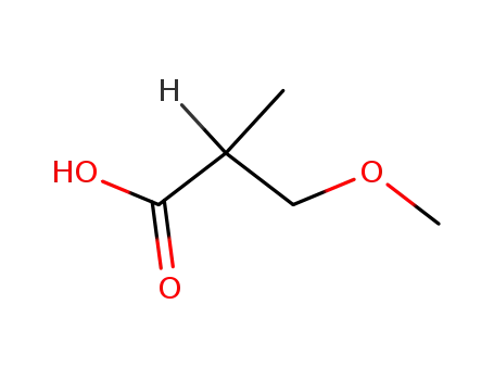 Molecular Structure of 10500-24-0 (Propanoic acid, 3-methoxy-2-methyl-)