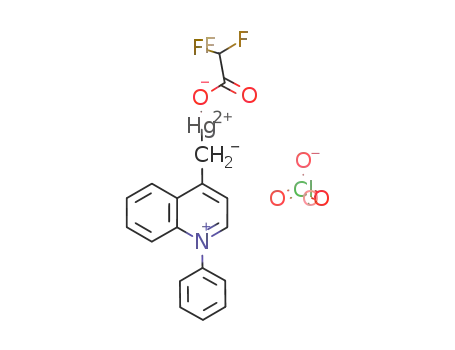 4-(trifluoroacetoxymercuriomethyl)-1-phenylquinolinium perchlorate