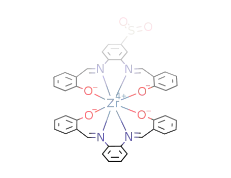 catena-poly[zirconium(IV)(μ-N,N',N''N'''-tetrasalicylidene-3,3',4,4'-tetraaminobiphenylsulfonato-O,N,N',O':O'',N;;,N''',O''')]