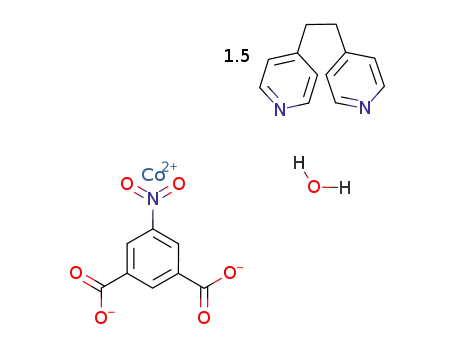 [(Co(1,2-bis(4-pyridyl)ethylene)(5-nitro-1,3-benzenedicarboxylate))*0.5(1,2-bis(4-pyridyl)ethylene)](n)*nH2O