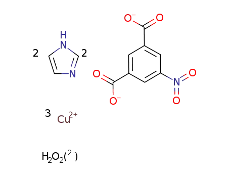 [(copper)3(5-nitro-1,3-benzenedicarboxylate)2(hydoxy)2(imidazole)2]n
