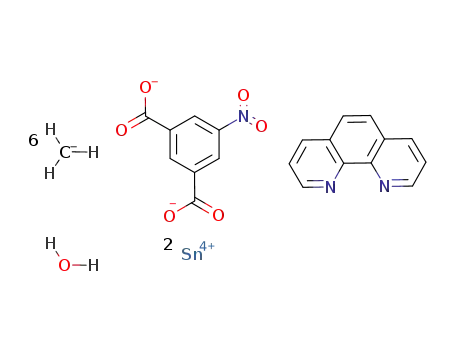 [(Me3Sn)2(5-nitroisophthalate)(H2O)]*1,10-phenanthroline