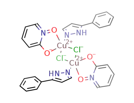 [Cu2(μ-Cl)2(2-hydroxypyridine-N-oxide(-H))2(3-phenylpyrazolyl)2]