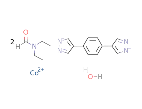 Co(1,4-benzenedi(4'-pyrazolyl)(2-))*2(N,N-diethylformamide)*H2O