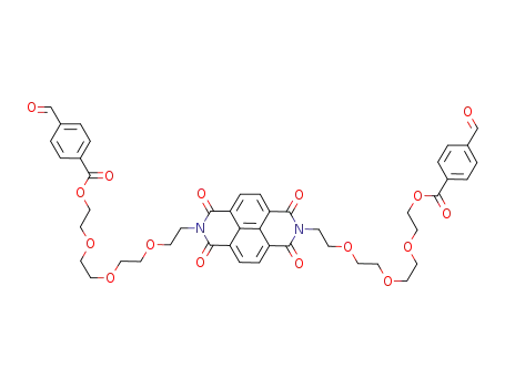2,7-bis(2-(2-(2-(2-(4-formylphenylcarboxy)ethoxy)ethoxy)ethoxy)ethyl)benzo[lmn]-(3,8)phenanthroline-1,3,6,8-tetraone