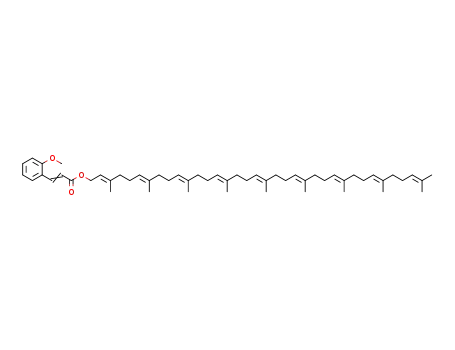 3-(2-methoxy-phenyl)-acrylic acid 3,7,11,15,19,23,27,31,35-nonamethyl-hexatriaconta-2,6,10,14,18,22,26,30,34-nonaen-1-yl ester