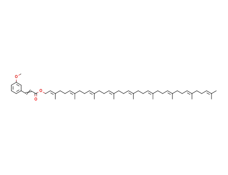 3-(3-methoxy-phenyl)-acrylic acid 3,7,11,15,19,23,27,31,35-nonamethyl-hexatriaconta-2,6,10,14,18,22,26,30,34-nonaen-1-yl ester