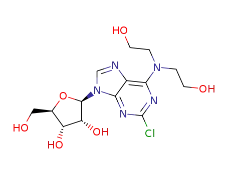2-chloro-6-[N,N-bis(2-hydroxyethyl)amino]-9-(β-D-ribofuranosyl)purine