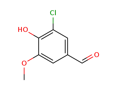 Molecular Structure of 19463-48-0 (5-CHLOROVANILLIN)