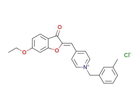 (Z)-1-(3-methylbenzyl)-4-((6-ethoxy-3-oxobenzofuran-2(3H)-ylidene)methyl)pyridinium chloride
