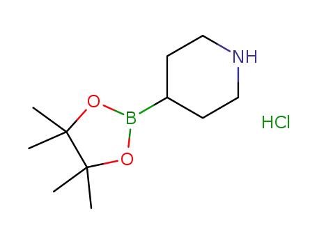 4-(4,4,5,5-tetramethyl-1,3,2-dioxaborolan-2-yl)piperidine hydrochloride