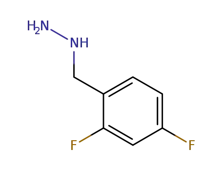 Molecular Structure of 627076-28-2 (Hydrazine, [(2,4-difluorophenyl)methyl]- (9CI))