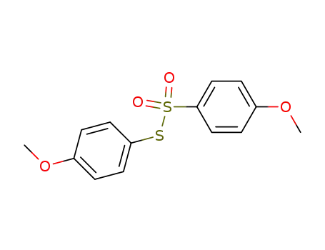 Molecular Structure of 1153-43-1 (Benzenesulfonothioic acid, 4-methoxy-, S-(4-methoxyphenyl) ester)