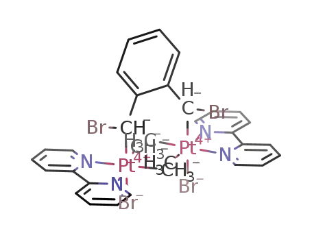 [Pt2Me4Br2(μ-o-(CHBr)2C6H4)(2,2'-bipyridine)2]