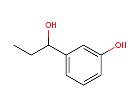 Molecular Structure of 55789-02-1 (Benzenemethanol, a-ethyl-3-hydroxy-)
