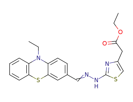 ethyl 2-(2-(2-((10-ethyl-10H-phenothiazin-3-yl)-methylene)hydrazinyl)thiazol-4-yl)acetate