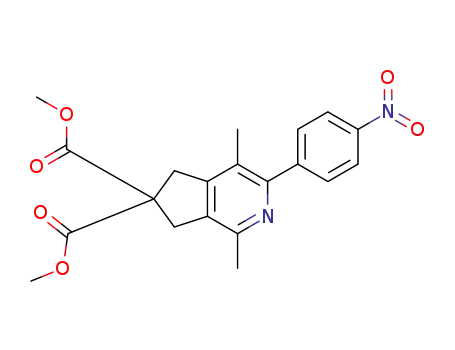 dimethyl 1,4-dimethyl-3-(4-nitrophenyl)-6,7-dihydro-5H-cyclopenta[c]pyridine-6,6-dicarboxylate