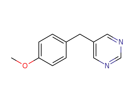Molecular Structure of 494228-63-6 (Pyrimidine, 5-[(4-methoxyphenyl)methyl]-)