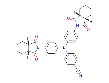 4,4'-di(1,2-cyclohexanedicarboxyimido)-4''-cyanotriphenylamine