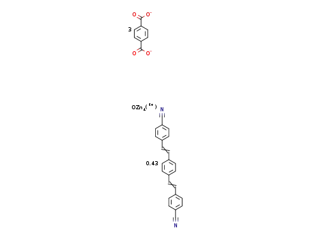 1,4-bis-p-cyanostyrylbenzene(at)MOF-5