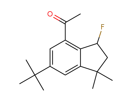 1-(6-(tert-butyl)-3-fluoro-1,1-dimethyl-2,3-dihydro-1H-inden-4-yl)ethan-1-one