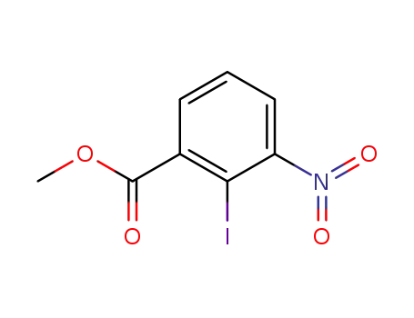 Molecular Structure of 93415-79-3 (METHYL 2-IODO-3-NITROBENZOATE)