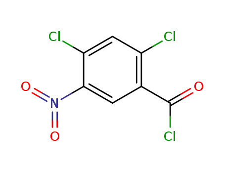 Molecular Structure of 713-28-0 (Benzoyl chloride, 2,4-dichloro-5-nitro-)