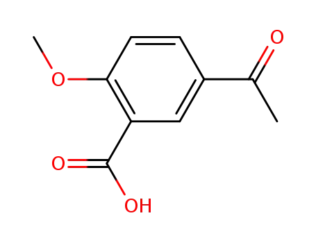 Molecular Structure of 68535-61-5 (5-acetyl-2-methoxybenzoic acid)