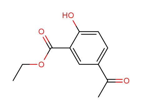 Molecular Structure of 16475-93-7 (5-ACETYL-2-HYDROXYBENZOIC ACID ETHYL ESTER)