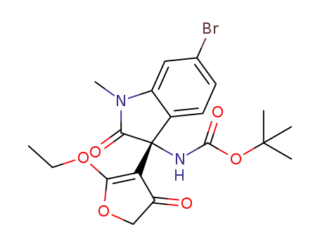 tert-butyl (R)-[6-bromo-3-(2-ethoxy-4-oxo-4,5-dihydrofuran-3-yl)-1-methyl-2-oxoindolin-3-yl]carbamate