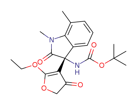 tert-butyl (R)-[3-(2-ethoxy-4-oxo-4,5-dihydrofuran-3-yl)-1,7-dimethyl-2-oxoindolin-3-yl]carbamate