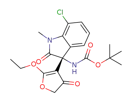 tert-butyl (R)-[7-chloro-3-(2-ethoxy-4-oxo-4,5-dihydrofuran-3-yl)-1-methyl-2-oxoindolin-3-yl]carbamate