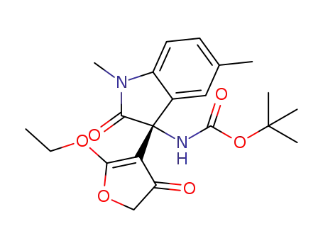 tert-butyl (R)-[3-(2-ethoxy-4-oxo-4,5-dihydrofuran-3-yl)-1,5-dimethyl-2-oxoindolin-3-yl]carbamate